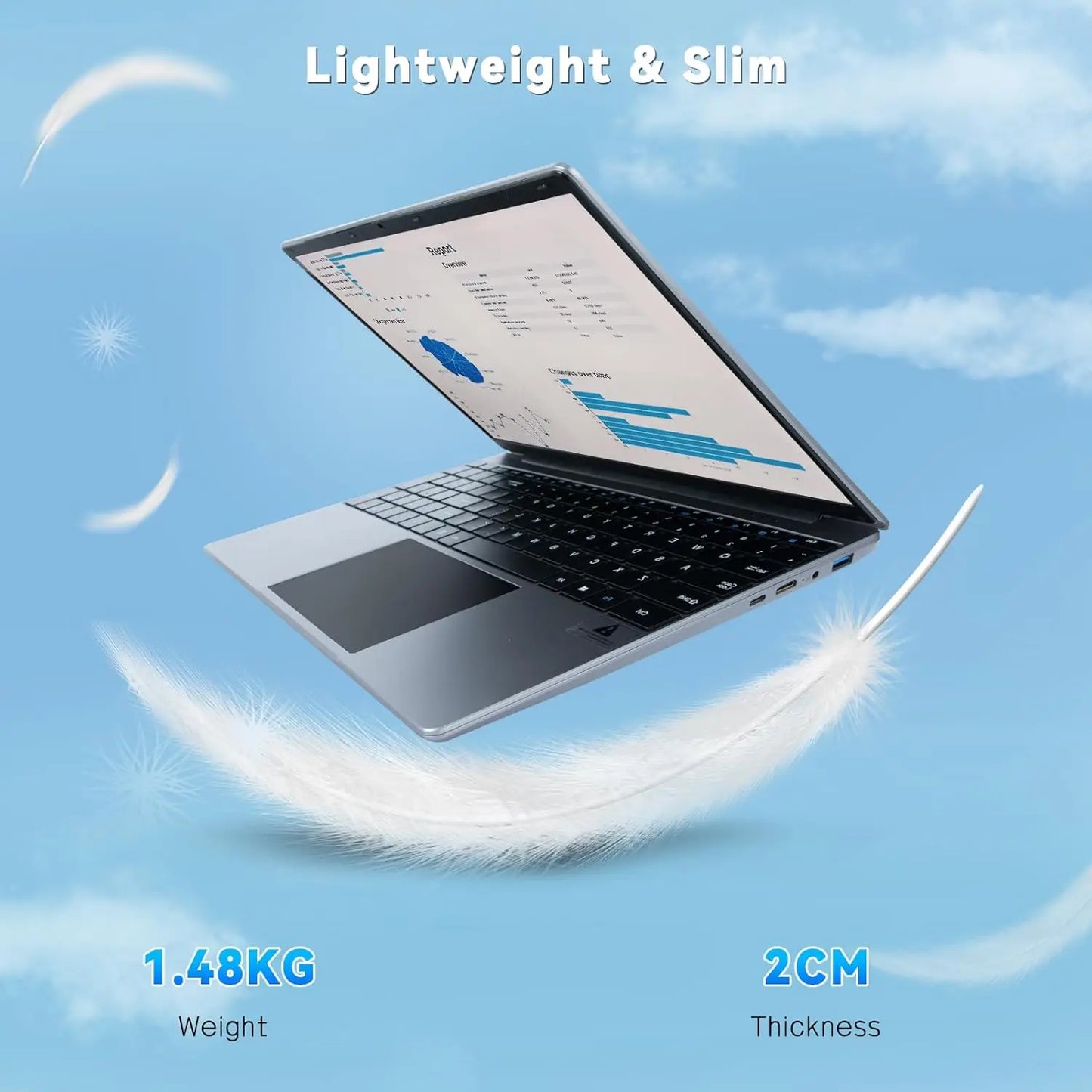 15.6 Inch Laptop Windows 11 Notebook 512GB