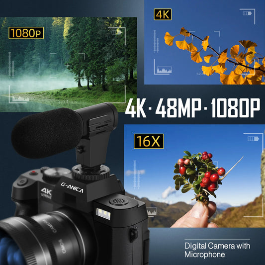 NBD 4K Digital Cameras for Photography 48MP Camera
