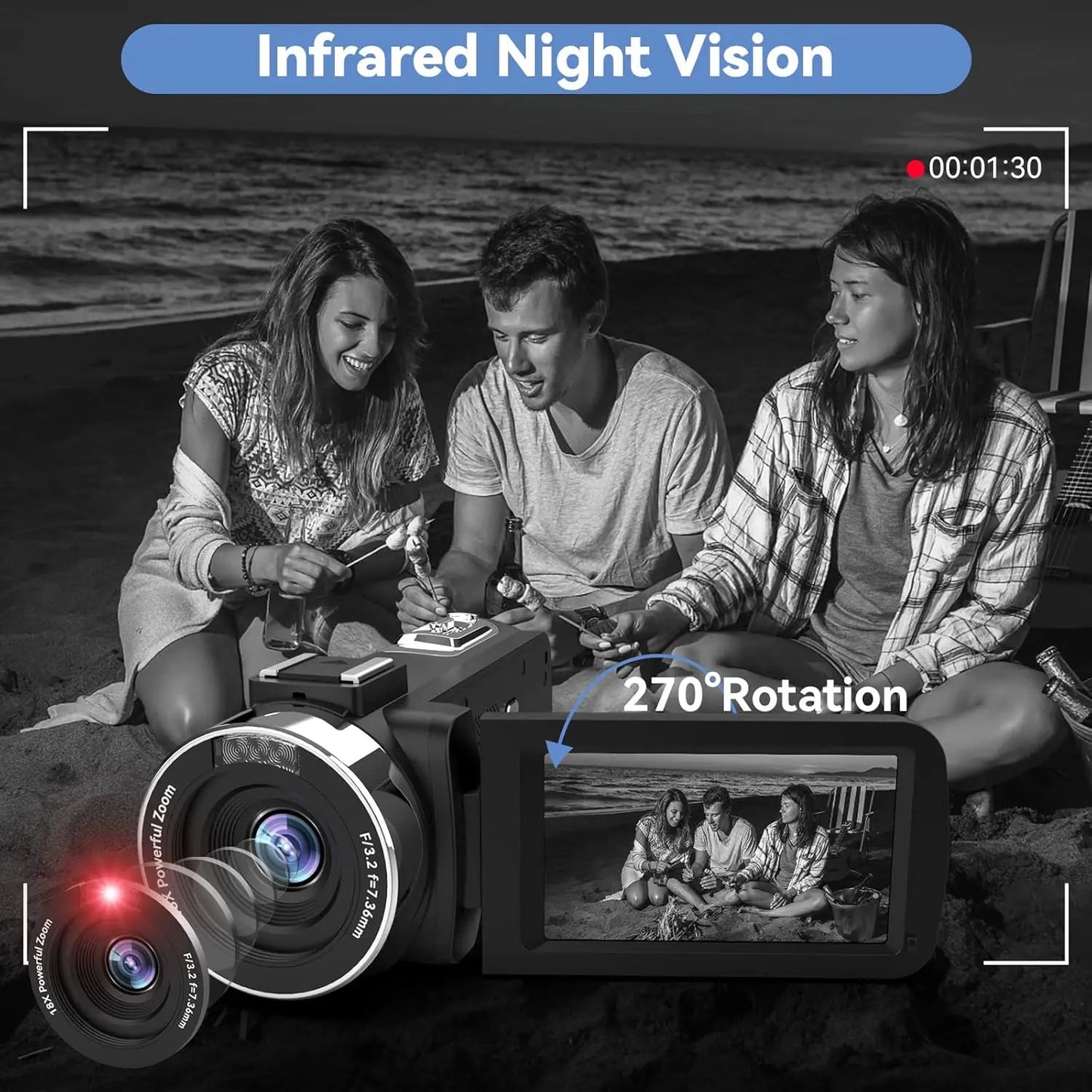 4k Video Camera Camcorder