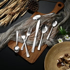 HANSMART 48Pcs  Stainless Steel Flatware Set