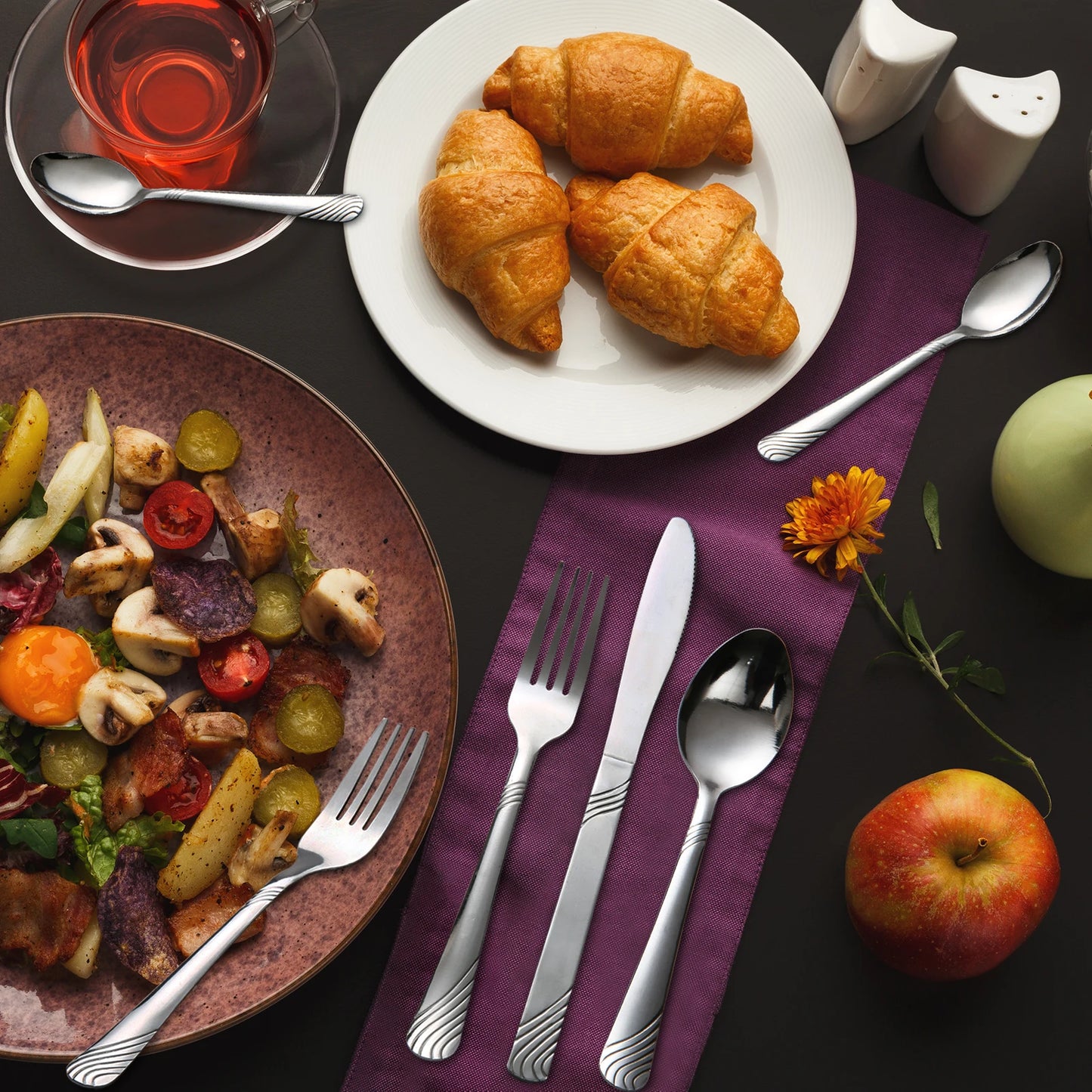 HANSMART 48Pcs  Stainless Steel Flatware Set