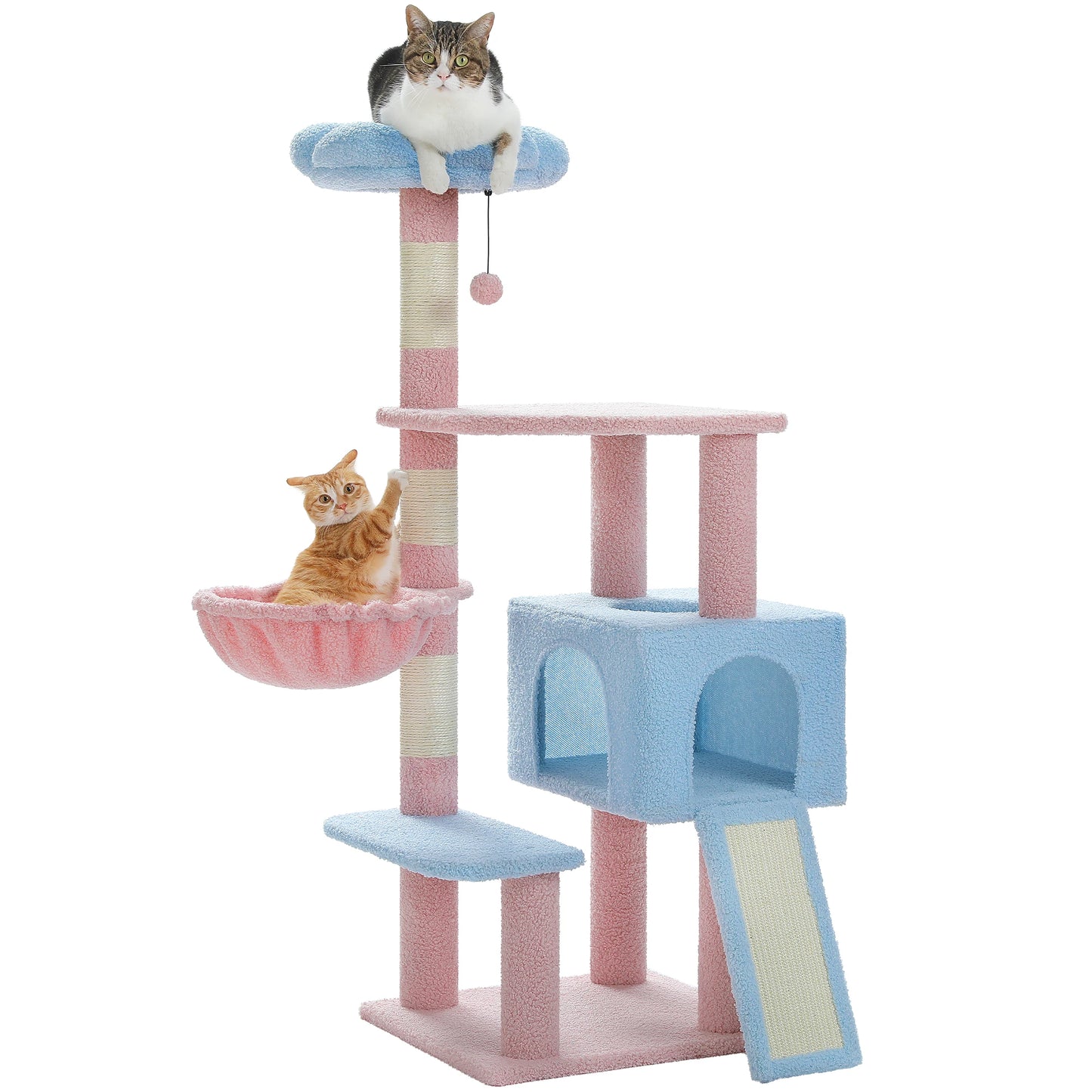 Multi-Level Cat Tower WSisal Covered Scratching Posts