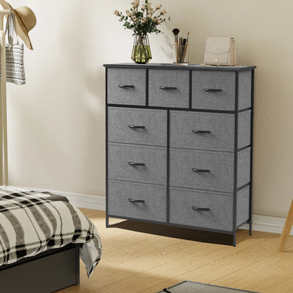 JHK Tall Wardrobe Chest With 9 Drawer
