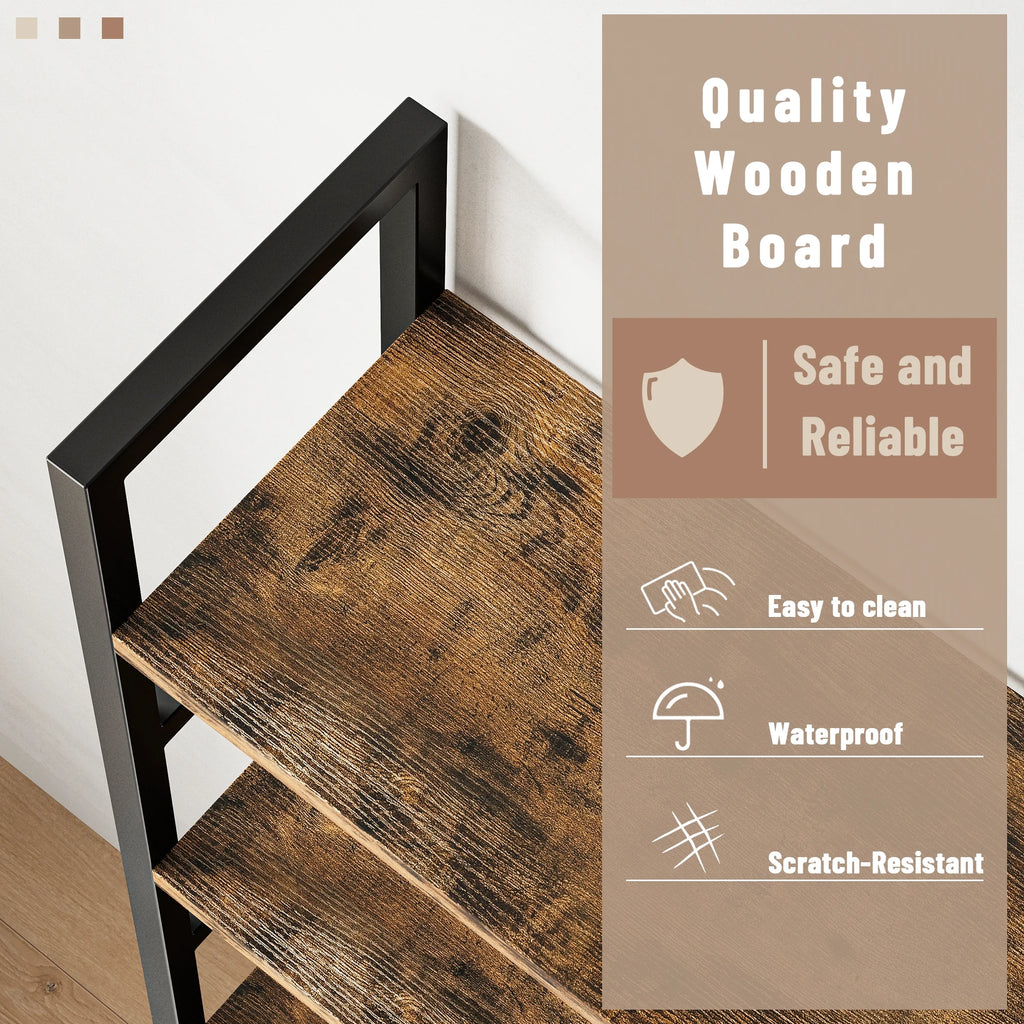 Triple 5 Tier Bookshelf 17 Display Shelves