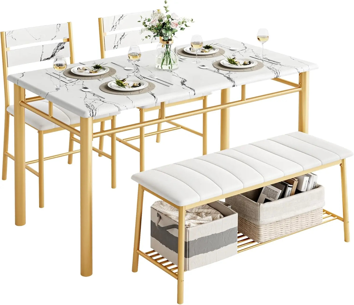 Kitchen Table & Chairs Set For Small Space