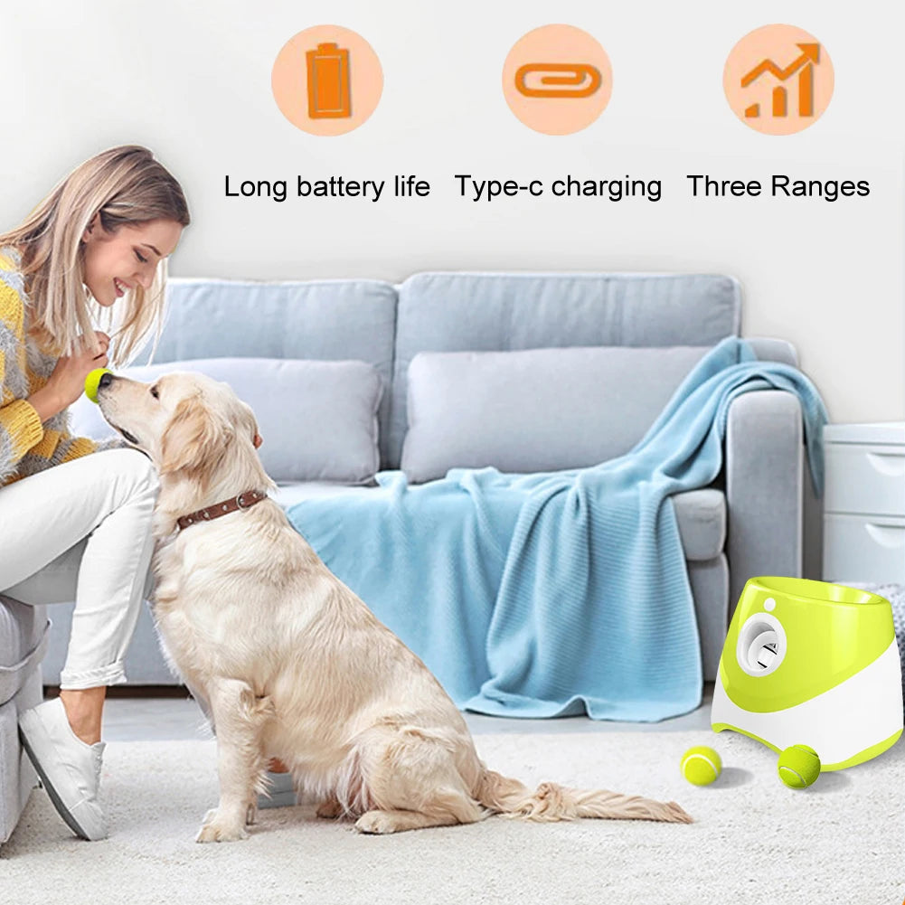 Interactive Pet Prime Automatic Dog Ball Launcher