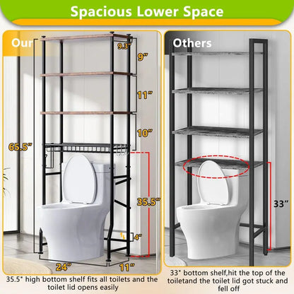 Over Toilet Organizer Cabinet Rack And Storage