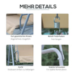 Porch Swing With Canopy Pivot Storage Table