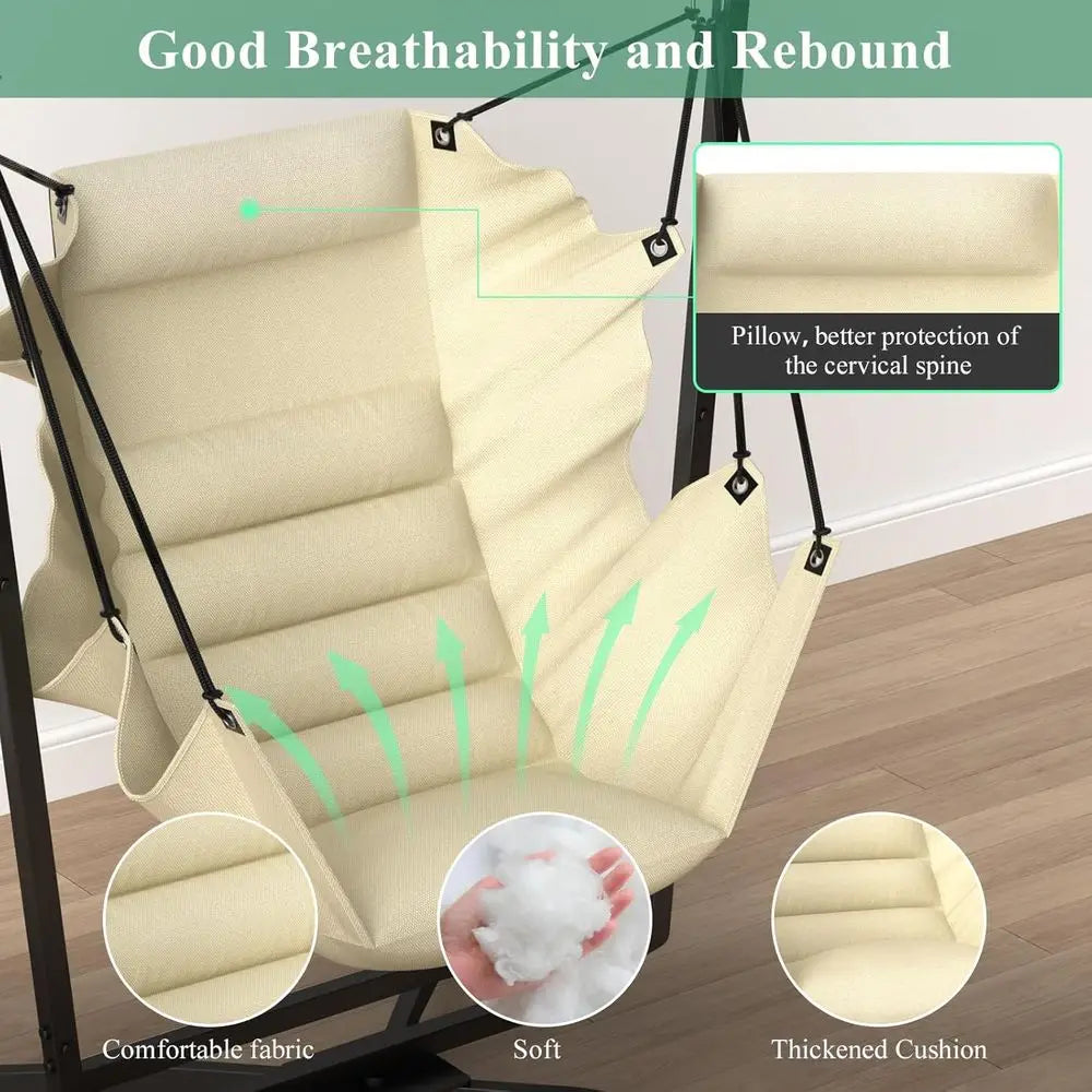 Swivel Hammock Swing Chair With Stand