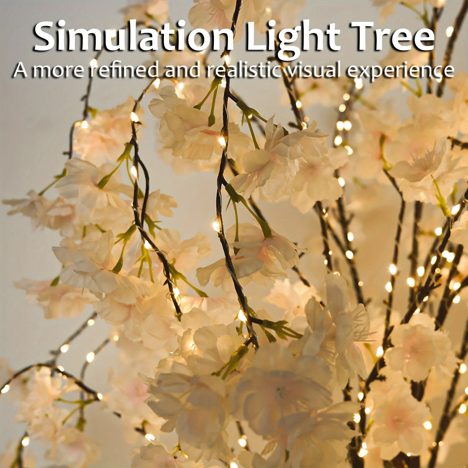 6ft Lighted Cherry Blossom Tree Light