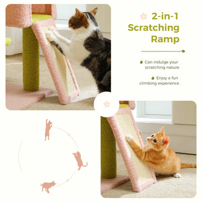 Multi-Level Cat Tower WSisal Covered Scratching Posts