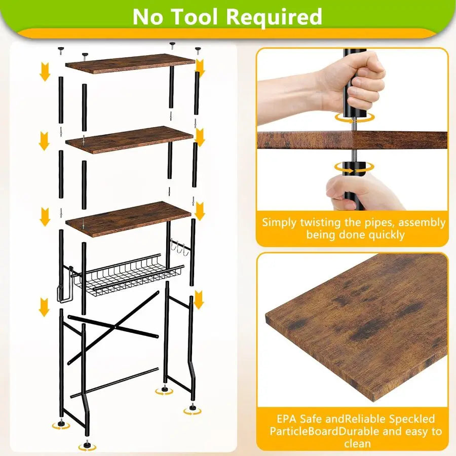 Over Toilet Organizer Cabinet Rack And Storage