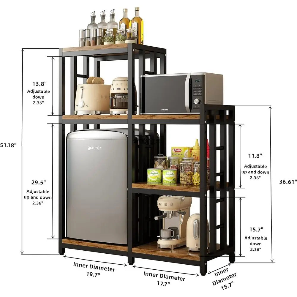 Kitchen Storage Shelf Bakers Rack