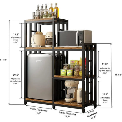 Kitchen Storage Shelf Bakers Rack