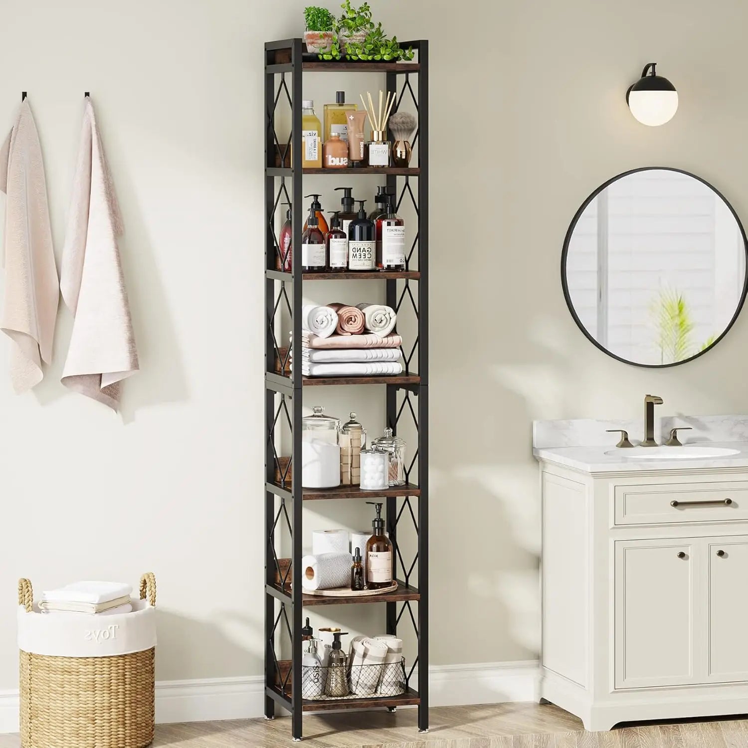7 Tier Bookcase For Small Spaces