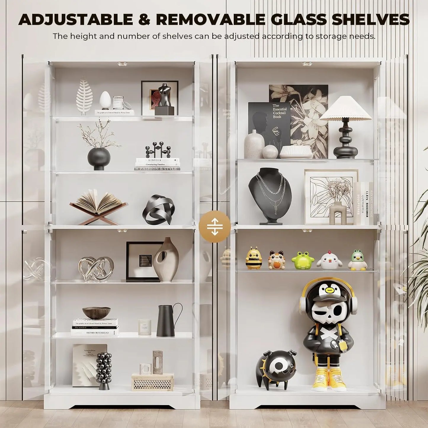 Curio Cabinet W3 Color Lights For Collectibles