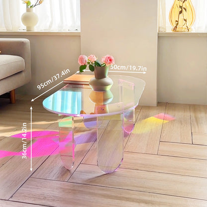 Colorful Acrylic Accent Coffee Table