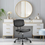 Armless Adjustable Computer Chair With 360° Swivel