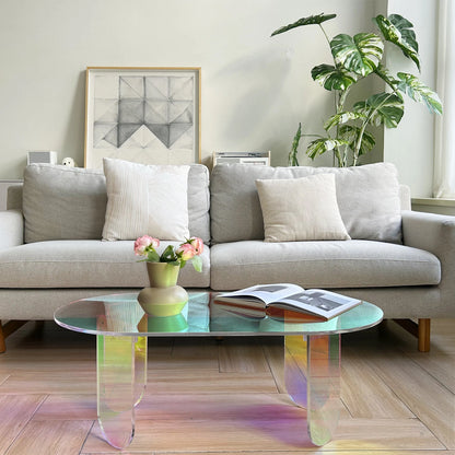 Colorful Acrylic Accent Coffee Table