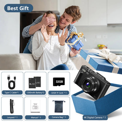 4K Compact Digital Photography Camera