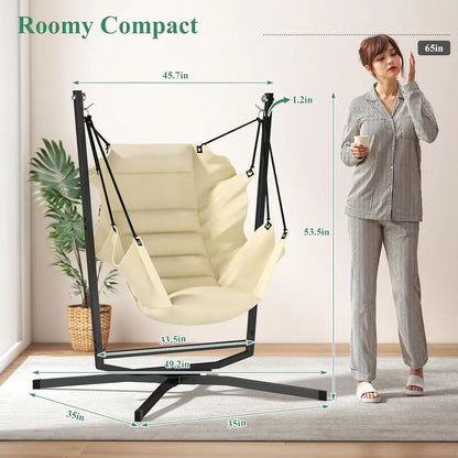 Swivel Hammock Swing Chair With Stand