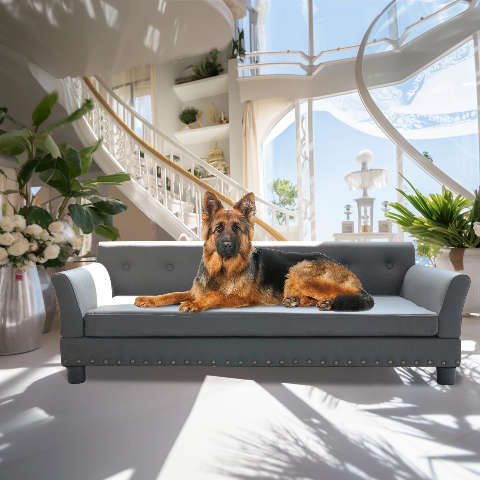 Rectangle Pet Bed For Medium/Large Dogs