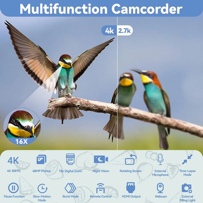 4k Video Camera Camcorder