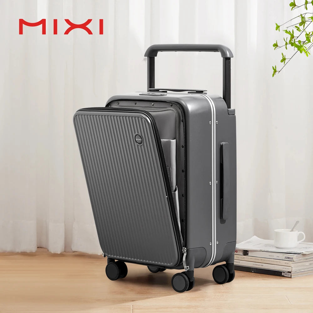 Front Laptop Pocket Suitcase Carry-On Luggage
