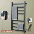 Black Bathroom Electric Heated Towel Rack