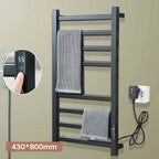 Black Bathroom Electric Heated Towel Rack