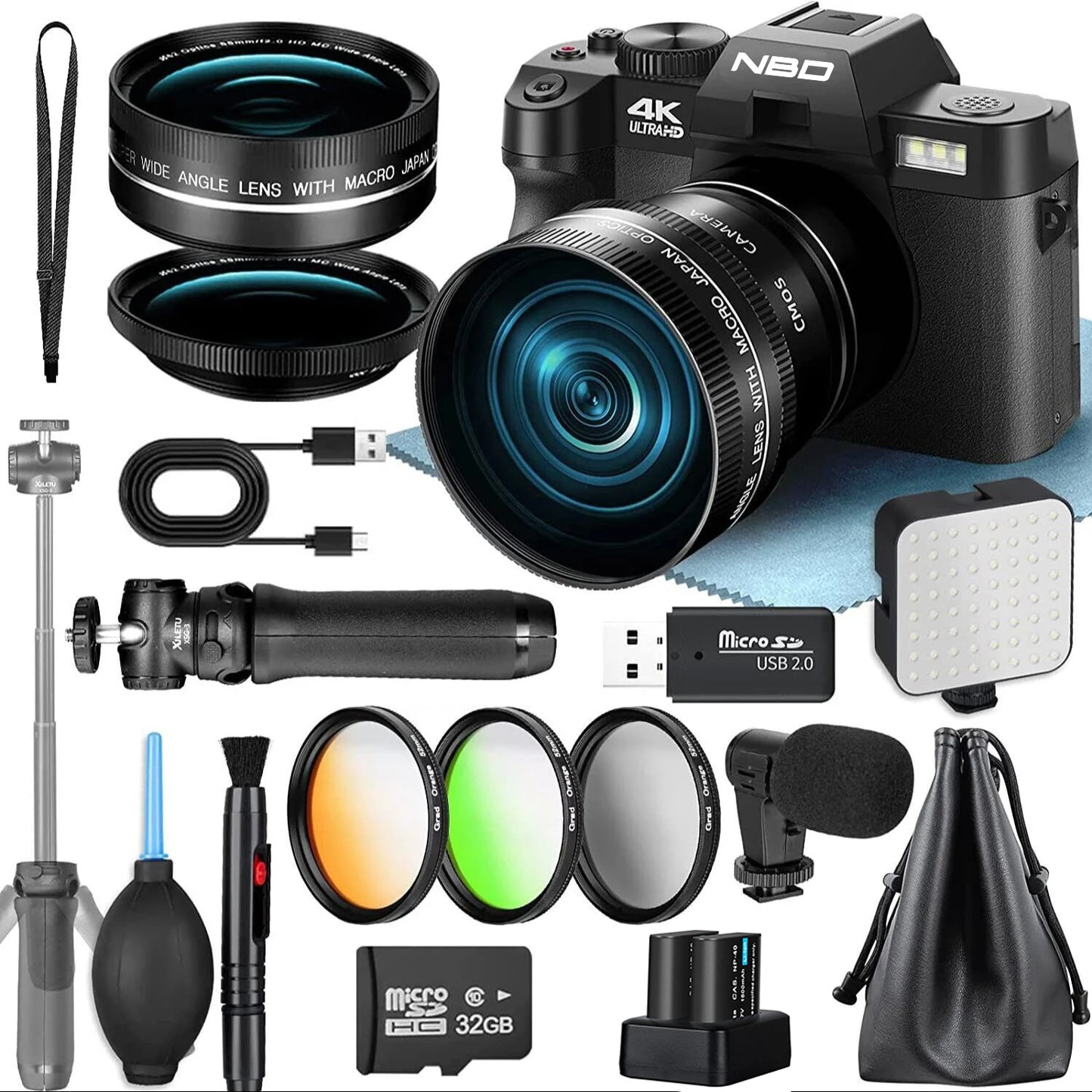 NBD 4K Digital Cameras for Photography 48MP Camera