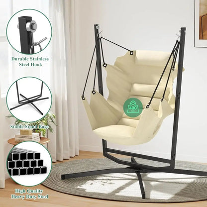 Swivel Hammock Swing Chair With Stand
