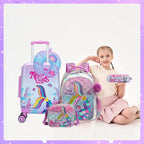 Pink Mermaid Kids Luggage Set