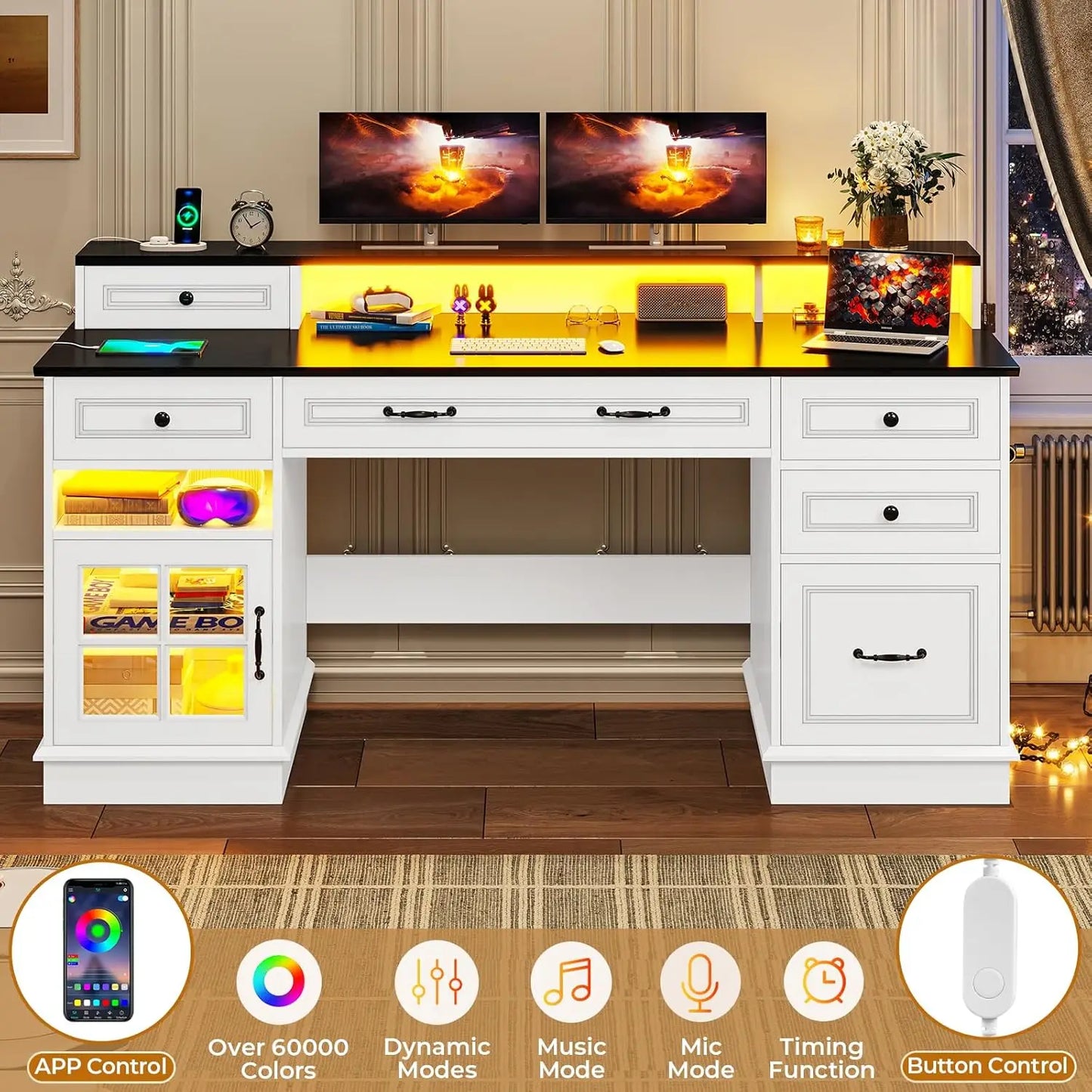 Executive Computer Desk For Home Or Office