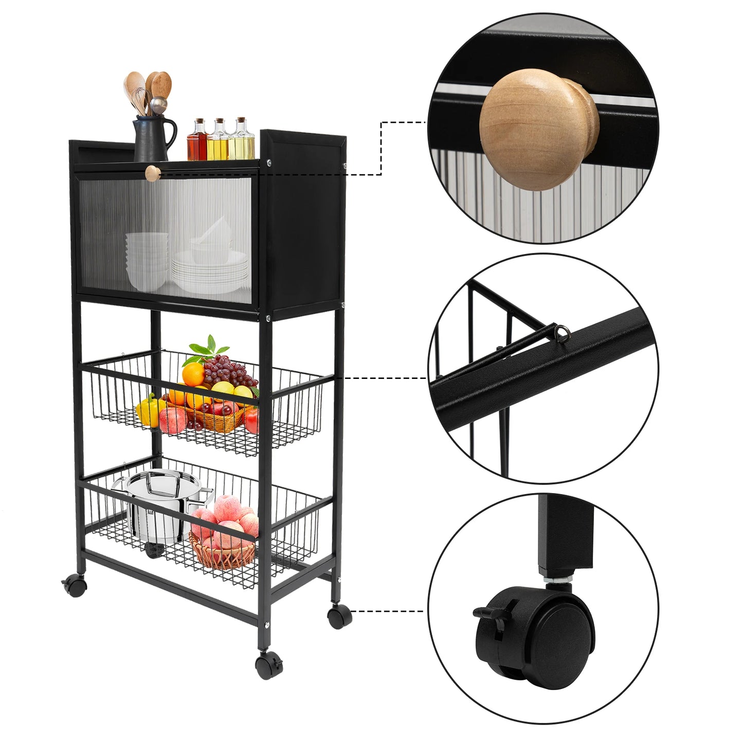 4-Storey Kitchen Storage Rack