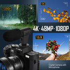 NBD 4K Digital Cameras for Photography 48MP Camera