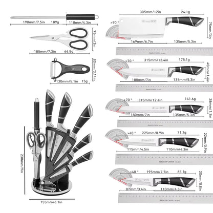 ZENG Stainless Steel Kitchen Knife Set