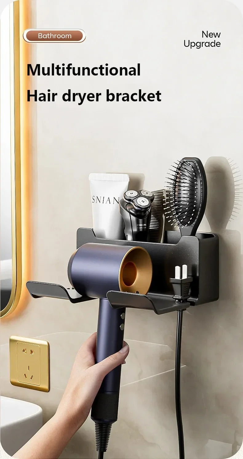 Wall Mounted Hair Dryer Holder