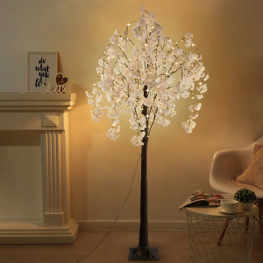 6ft Lighted Cherry Blossom Tree Light