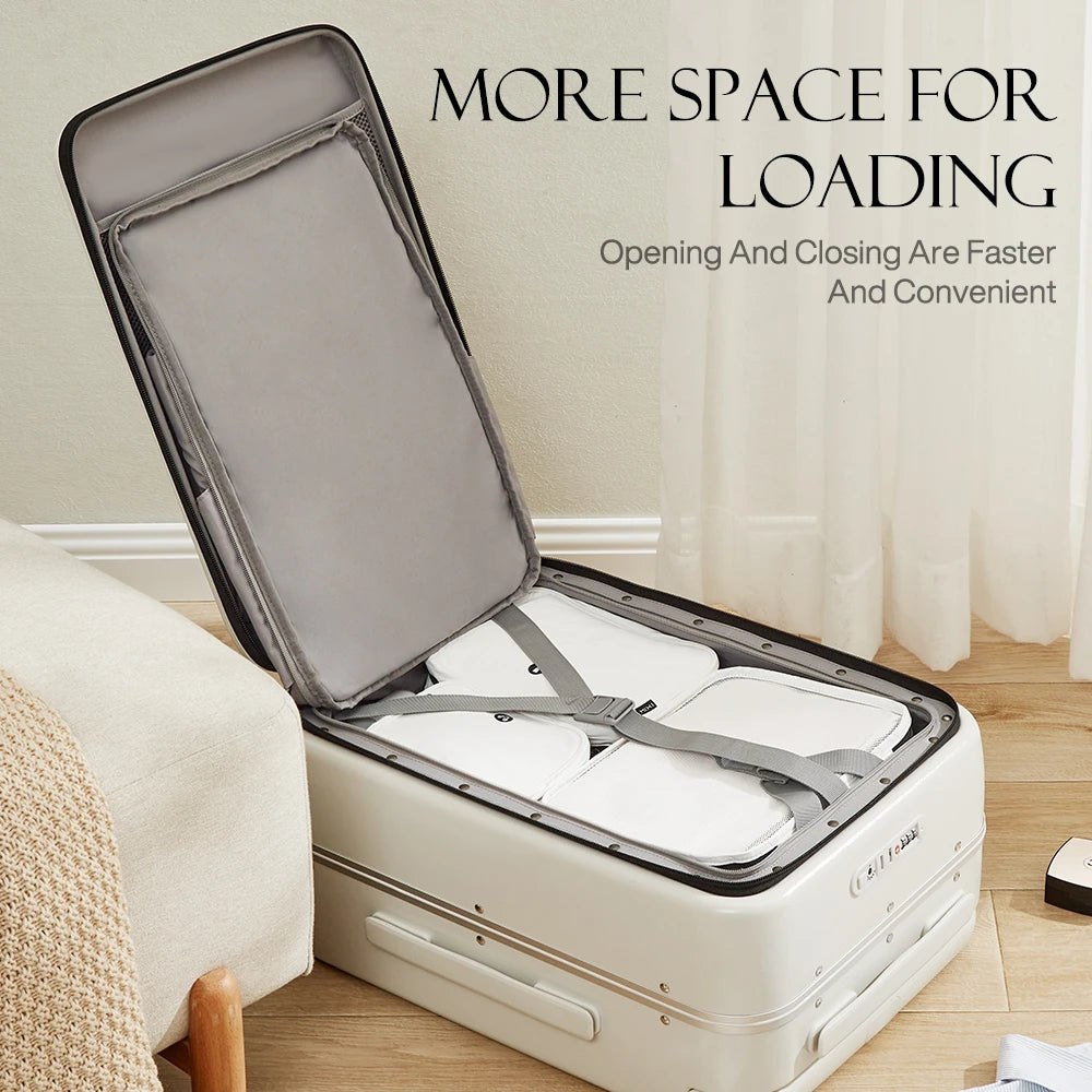 Front Laptop Pocket Suitcase Carry-On Luggage