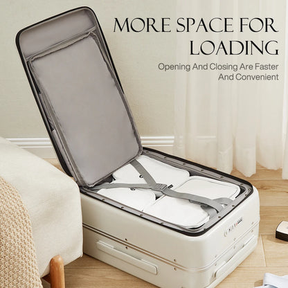 Front Laptop Pocket Suitcase Carry-On Luggage
