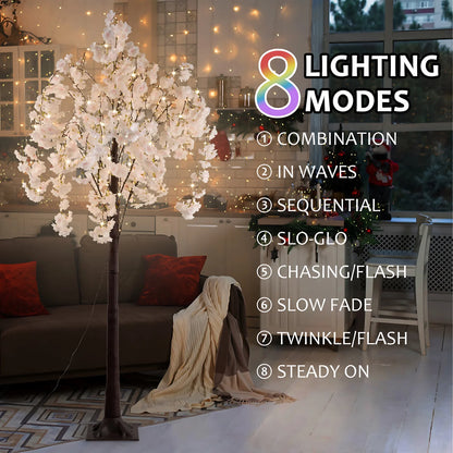 6ft Lighted Cherry Blossom Tree Light