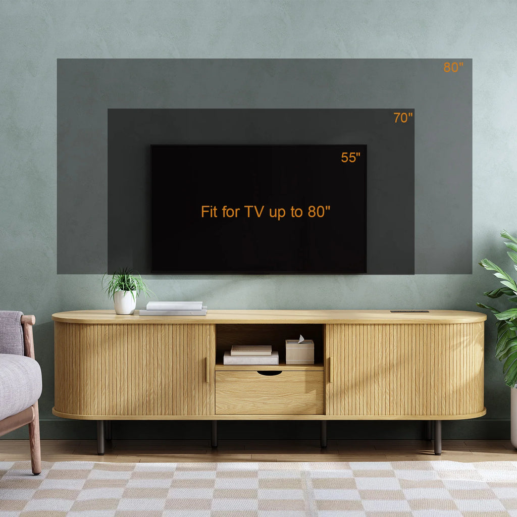 TV Console w/ Adjustable Shelves