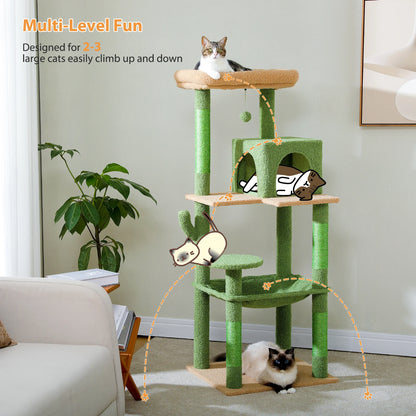 Cactus Cat Tree Tower For Large Cats