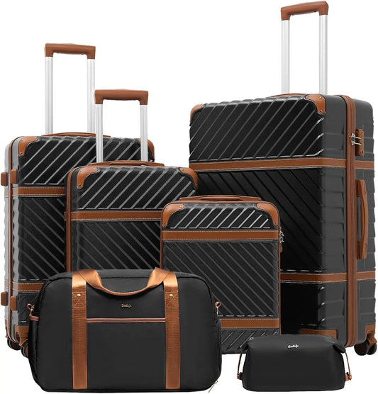 Coolife Carry On Luggage Set