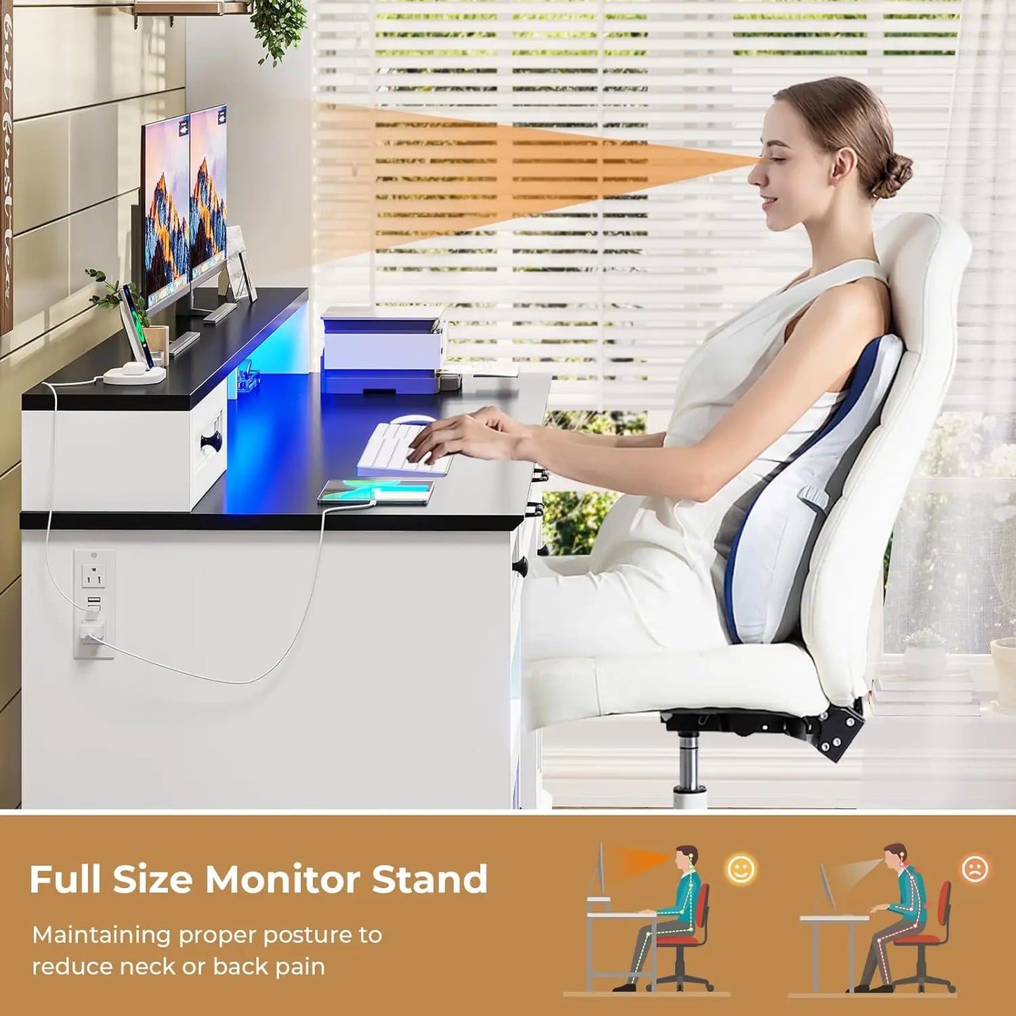 Executive Computer Desk For Home Or Office