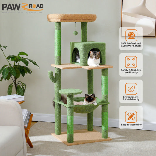 Cactus Cat Tree Tower For Large Cats
