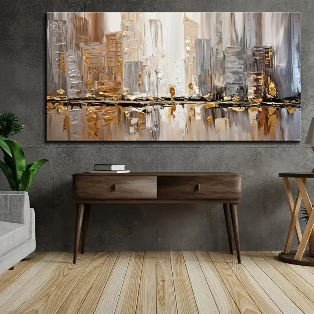 Large Modern Abstract Oil Painting, 1.5 Inch