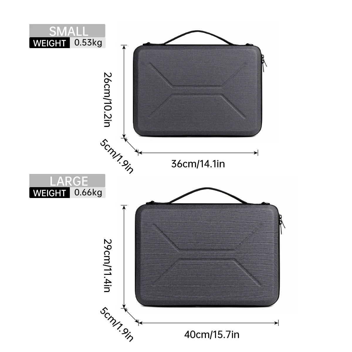Hard Shell Single-Shoulder Laptop Sleeve