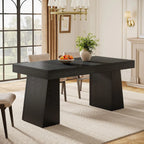Mid-Century Modern Dining Table With Double Pedestal